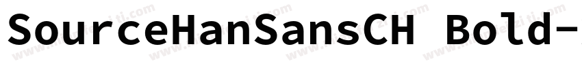 SourceHanSansCH Bold字体转换